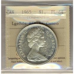 1965 $1 LgeBds Blt 5, Cameo ICCS PL64.