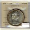 Image 1 : 1967 $1 ICCS MS65.  Full lustrous example with tone on