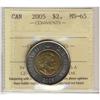 Image 1 : 2005 $2 ICCS MS65.