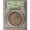 Image 1 : 1945 $1 PCGS MS-64 Superbly toned with full under