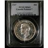 Image 1 : 1947 POINTED  "Double HP" $1 PCGS MS-63 Brilliant