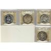 Image 1 : Lot of 4 ICCS graded MS-64 $1; 1935, 1939, 1958, 