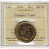 Image 1 : 2004 $1 Olympic Loon ICCS MS65.