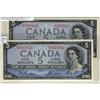 Image 1 : BC-31b 1954  $5 #G/C3315812 to 13, Lot of two con