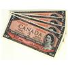 Image 1 : BC-38bA 1954 $2.  Lot of 4 Consective notes #*AB0