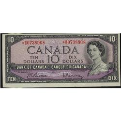 BC-40bA 1954 $10 *BD0738968. Unc with very minor 