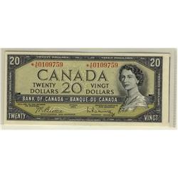 BC-41bA, 1954 $20 *AE #0109759 Original UNC.  A s