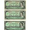 Image 1 : Lot of 3 different 1967 $1 "REPLACEMENT" notes; *