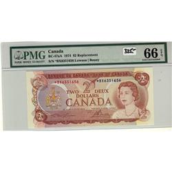 BC-47aA 1974 $2 PMG GEM UNC66 EPQ. #*BX6351656.