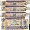 Image 1 : BC-49 1971 $10.  Lot of four notes including one