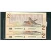 Image 1 : BC-55a, 1986 $2 #AUH4504019 to 020 UNC, two conse