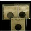Image 1 : 1882H Obv#2, 1896, 1897 1¢, all coins are ICCS AU