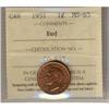 Image 1 : 1951 1¢ ICCS MS65RD.  Nice Full red coin.