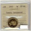 Image 1 : 1943 5¢ ICCS SP66 Cameo, Lacquered