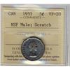 Image 1 : 1953 5¢ NSF Mule (Scratch) ICCS VF20.