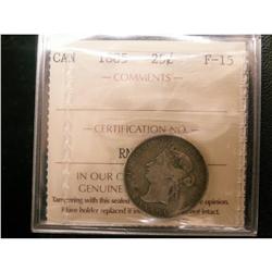 1885 25¢ ICCS F-15, anice and problem free exampl