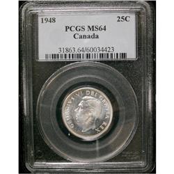 1948 25¢ PCGS MS-64  Brilliant with lots of luste