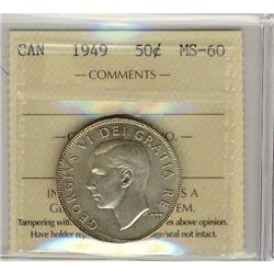 1949  50¢  ICCS MS-60,