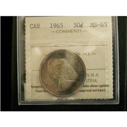 1965 50¢ ICCS MS-65