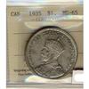 Image 1 : 1935 $1 ICCS MS65.  PQ example with spectacular e
