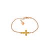 Genuine 1.70 ctw Citrine Bracelet 14KT Rose Gold - REF-59Y8F