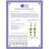 Image 2 : Genuine 6 ctw Peridot Earrings 14KT Rose Gold - REF-66P9H