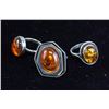 Image 3 : Lot of Three Chinese Amber Rings