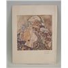 Image 2 : Austrian Linocut on Paper Signed GUSTAV KLIMT