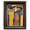Image 1 : Austrian Oil on Board Signed Gustav Klimt