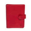 Image 1 : Louis Vuitton Red Epi Leather Agenda PM Wallet