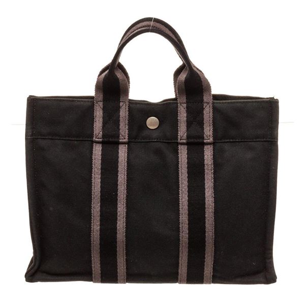 Hermes Black Herline PM Tote Bag