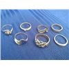 Image 2 : 7 PCS 10K GOLD SOME WITH GEM STONES