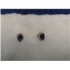 Image 2 : 2 PRS OF EARRINGS, SAPPHIRE AND DIAMOND AND GREEN TOURMALINE AND DIAMOND