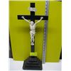 Image 1 : WOODEN CHROME BASED CROSS WITH METAL JESUS