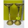 Image 1 : PAIR OF BRASS CANDLE HOLDERS