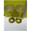 Image 2 : PAIR OF BRASS CANDLE HOLDERS