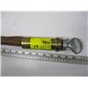 Image 2 : WOODEN CANE WITH BRASS & SILVER TOP