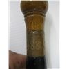 Image 3 : WOODEN KNOBBY CANE WITH WOODEN HANDLE & CARVED BONE TIP