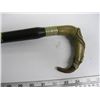 Image 2 : WOODEN CANE WITH SILVER & HORN? HANDLE