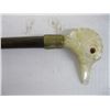 Image 2 : WOODEN CANE WITH MOTHER OF PEARL BIRDHEAD HANDLE