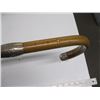 Image 2 : WOODEN CANE WITH INLAID SILVER