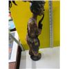 Image 2 : CARVED WOODEN FIGURINE OF THE FELLOW SMOKING PIPE