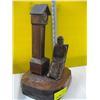 Image 2 : CARVING OF THE LADY IN ROCKER WITH CLOCK BY CARON