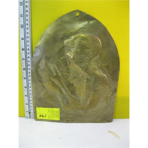 DECORATIVE BRASS RELIGIOUS PIECE