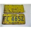 Image 1 : PAIR OF 1961 ALBERTA LICENCE PLATES