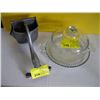 Image 1 : JUICE PRESS & A GLASS COVERED PLATE