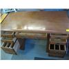 Image 2 : MAPLE DOUBLE PEDESTAL DESK WITH CHAIR