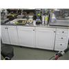 Image 1 : LG. 4X8 STAINLESS STEEL TOPPED DOUBLE SIDED CABINET