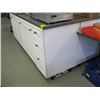 Image 2 : LG. 4X8 STAINLESS STEEL TOPPED DOUBLE SIDED CABINET