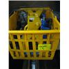 Image 1 : BASKET OF MISC. HYDRAULIC JACKS, JACKSTANDS, ETC.